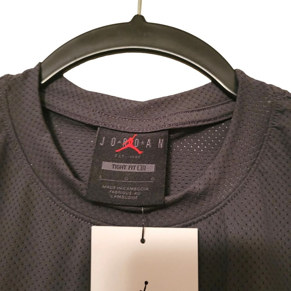 Jordan Essentials Womens Black Top L Crop Logo - Picture 4 of 9